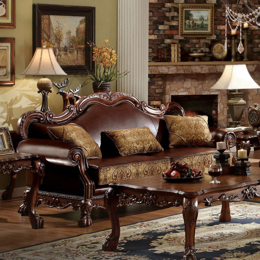 ACME Dresden 4PC Living Room Set, Including Sofa, Loveseat, Chair and Coffee Table