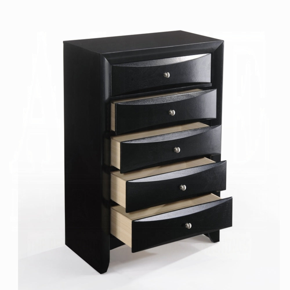 ACME Ireland Collection 5-Piece Bedroom Set, Bed Frame, Chest, Dresser, Nightstand and Mirror