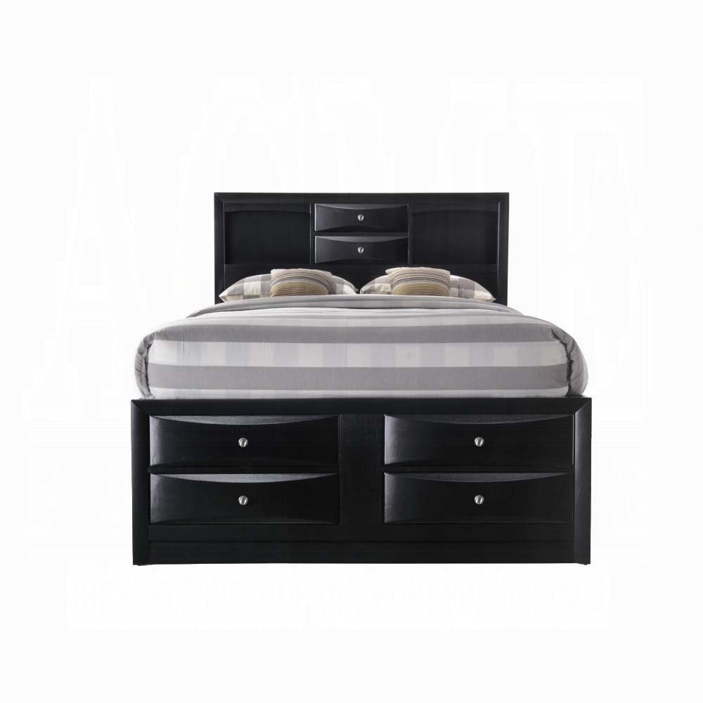 ACME Ireland Collection 5-Piece Bedroom Set, Bed Frame, Chest, Dresser, Nightstand and Mirror