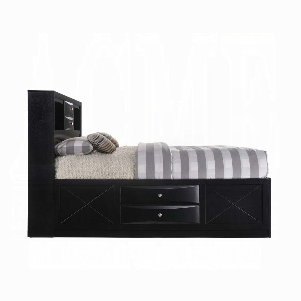 ACME Ireland Collection 5-Piece Bedroom Set, Bed Frame, Chest, Dresser, Nightstand and Mirror