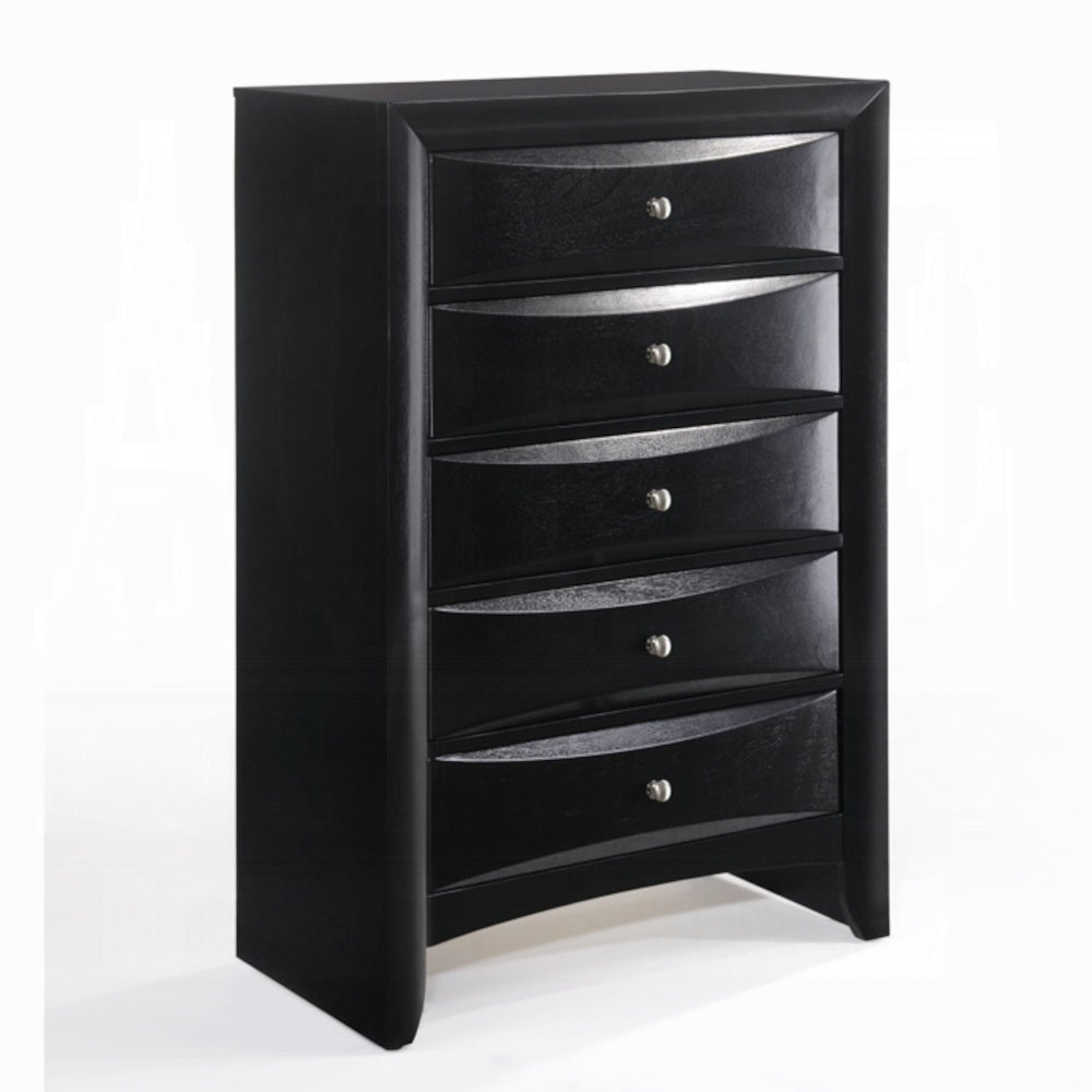 ACME Ireland Collection 5-Piece Bedroom Set, Bed Frame, Chest, Dresser, Nightstand and Mirror