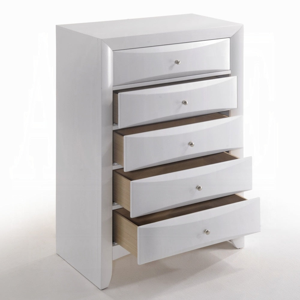ACME Ireland Collection 5-Piece Bedroom Set, Bed Frame, Chest, Dresser, Nightstand and Mirror