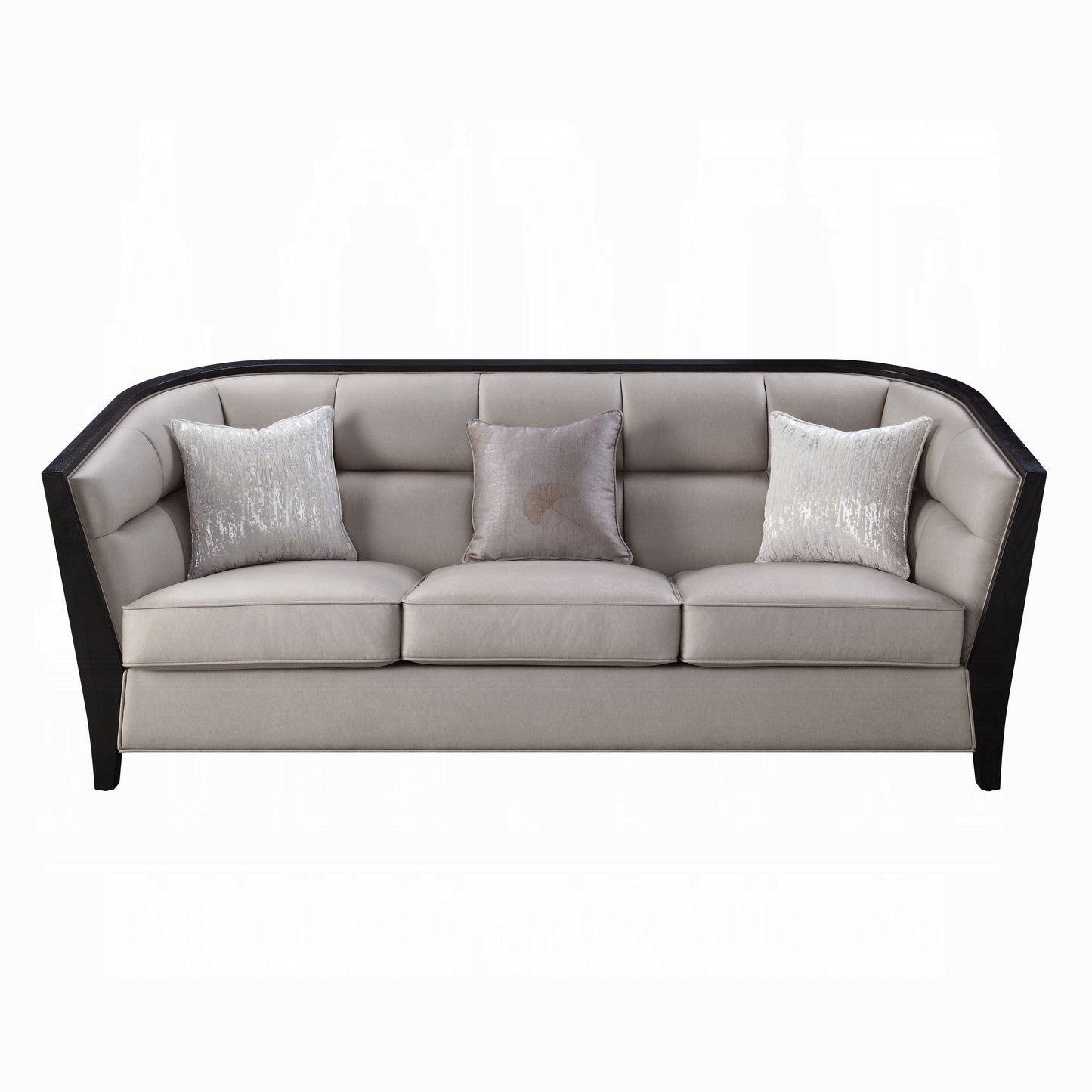 ACME Zemocryss Colletion 4-Piece Living Room Set Include Sofa, Loveseat, Chair and Coffee Table, Beige Fabric