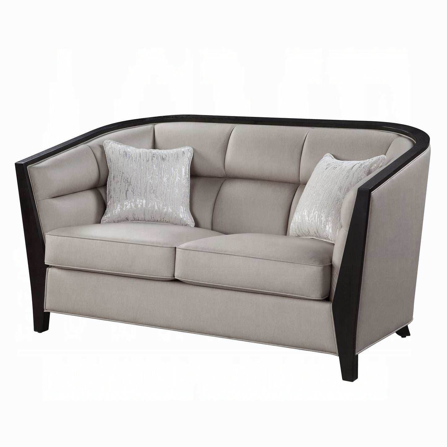ACME Zemocryss Colletion 4-Piece Living Room Set Include Sofa, Loveseat, Chair and Coffee Table, Beige Fabric