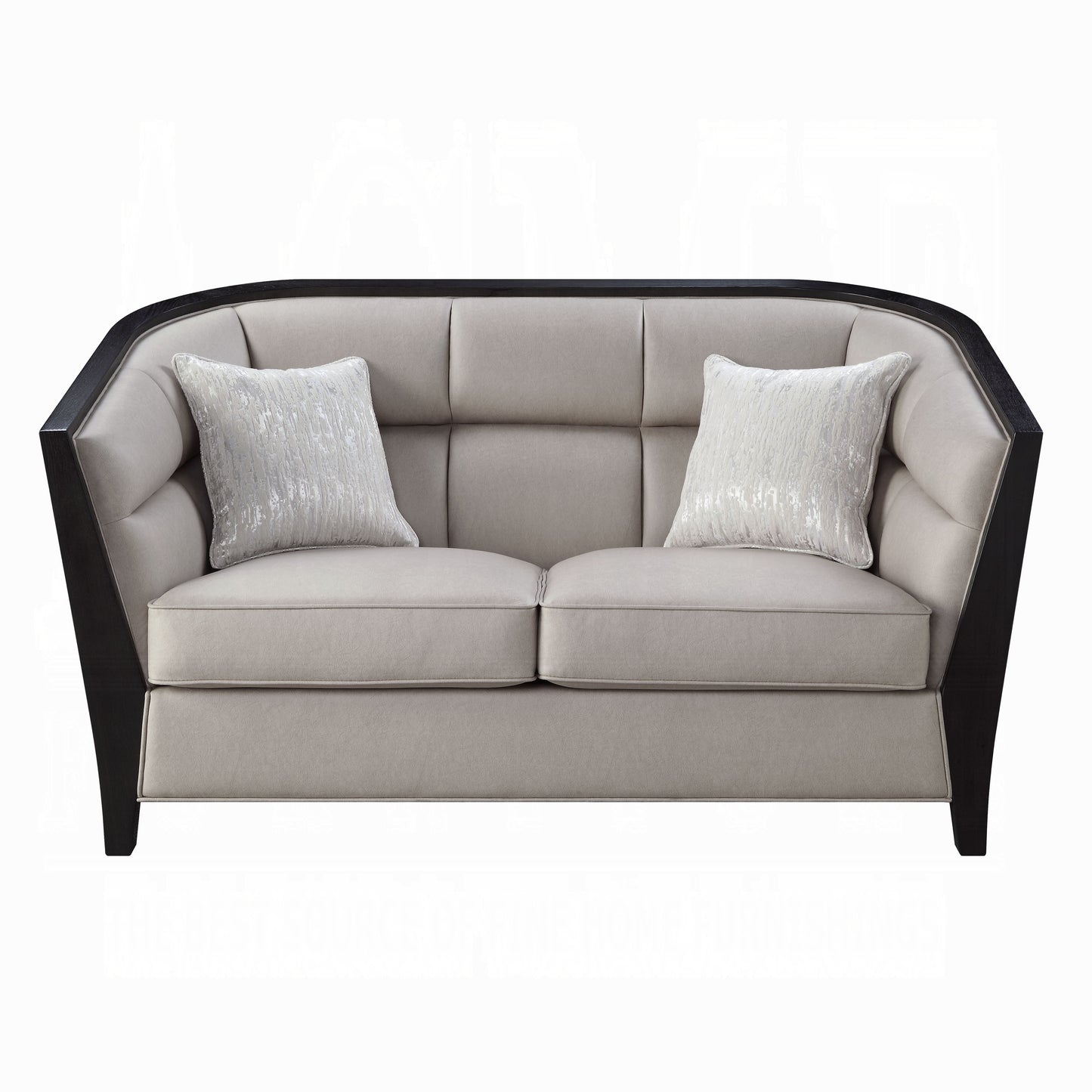 ACME Zemocryss Colletion 4-Piece Living Room Set Include Sofa, Loveseat, Chair and Coffee Table, Beige Fabric