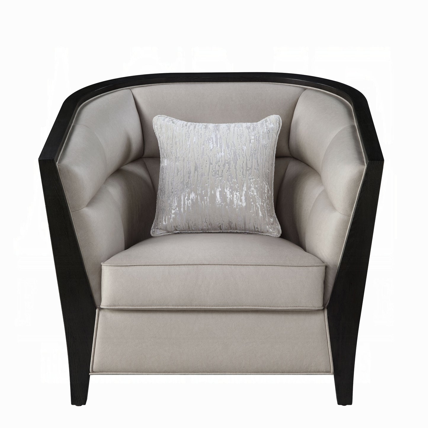ACME Zemocryss Colletion 4-Piece Living Room Set Include Sofa, Loveseat, Chair and Coffee Table, Beige Fabric