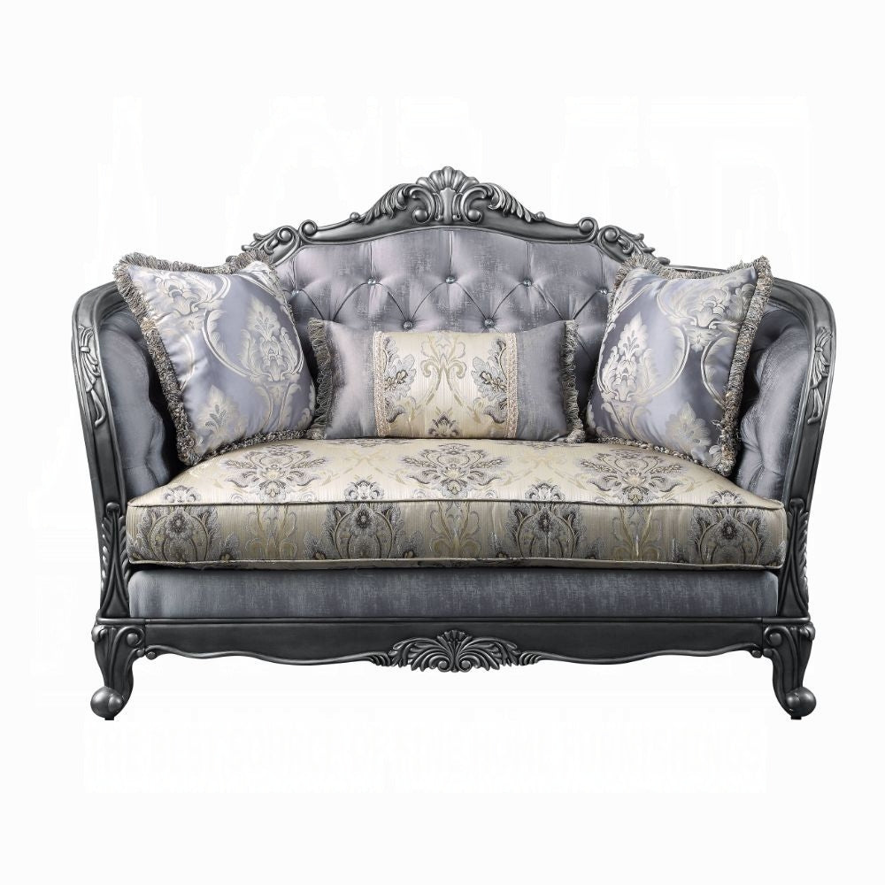 ACME Ariadne Collection 4-Piece Living Room Set Include Sofa, Loveseat, Chair and Coffee Table, Formal Furniture Set