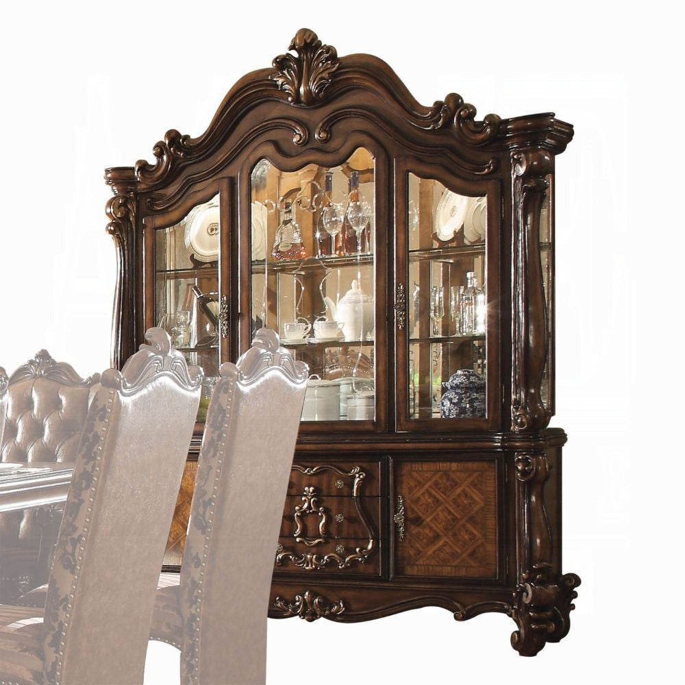 ACME Versailles Buffet & Hutch, Cherry Oak 61104