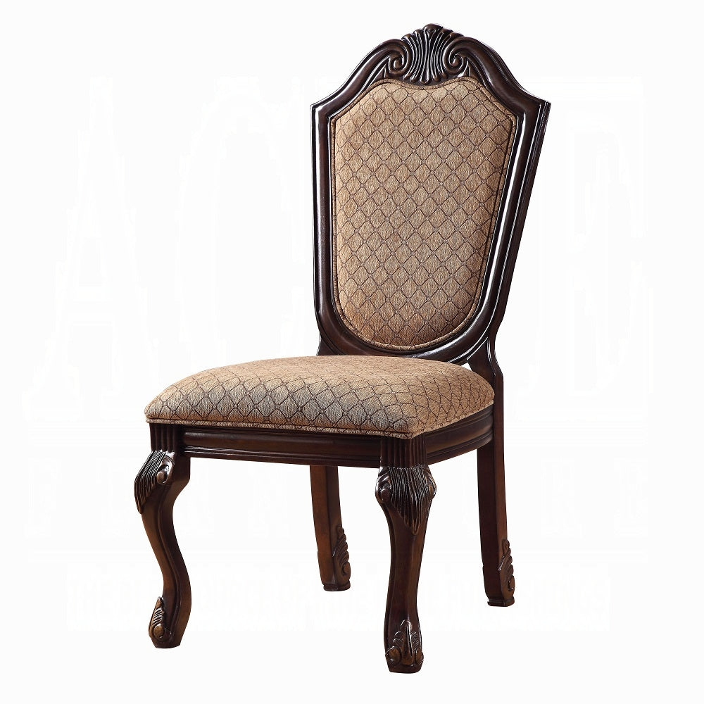 ACME Chateau De Ville 8-Piece Dining Set Include 1 Dining Extension Table, 4 Side Chairs, 2 Arm Chairs and 1 Buffet & Hutch