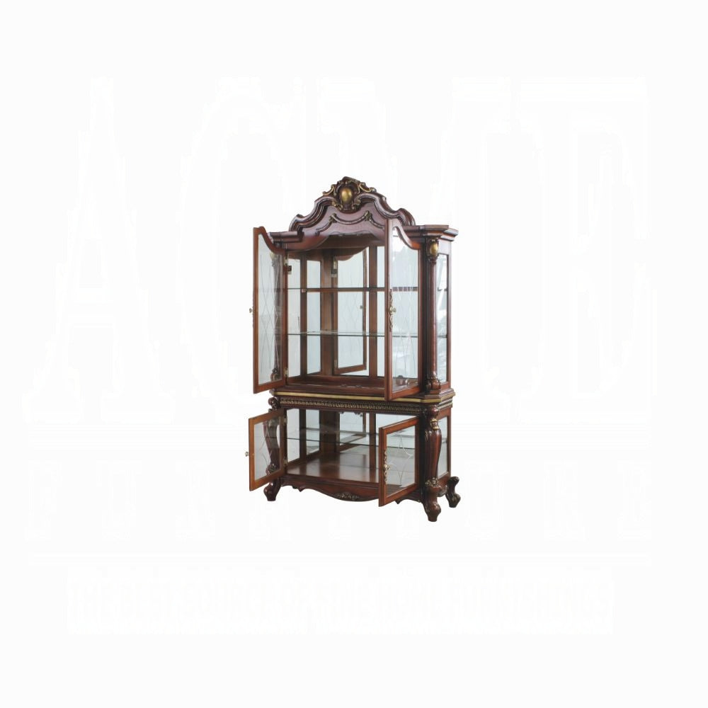 ACME Picardy Curio Honey Oak Finish 68229