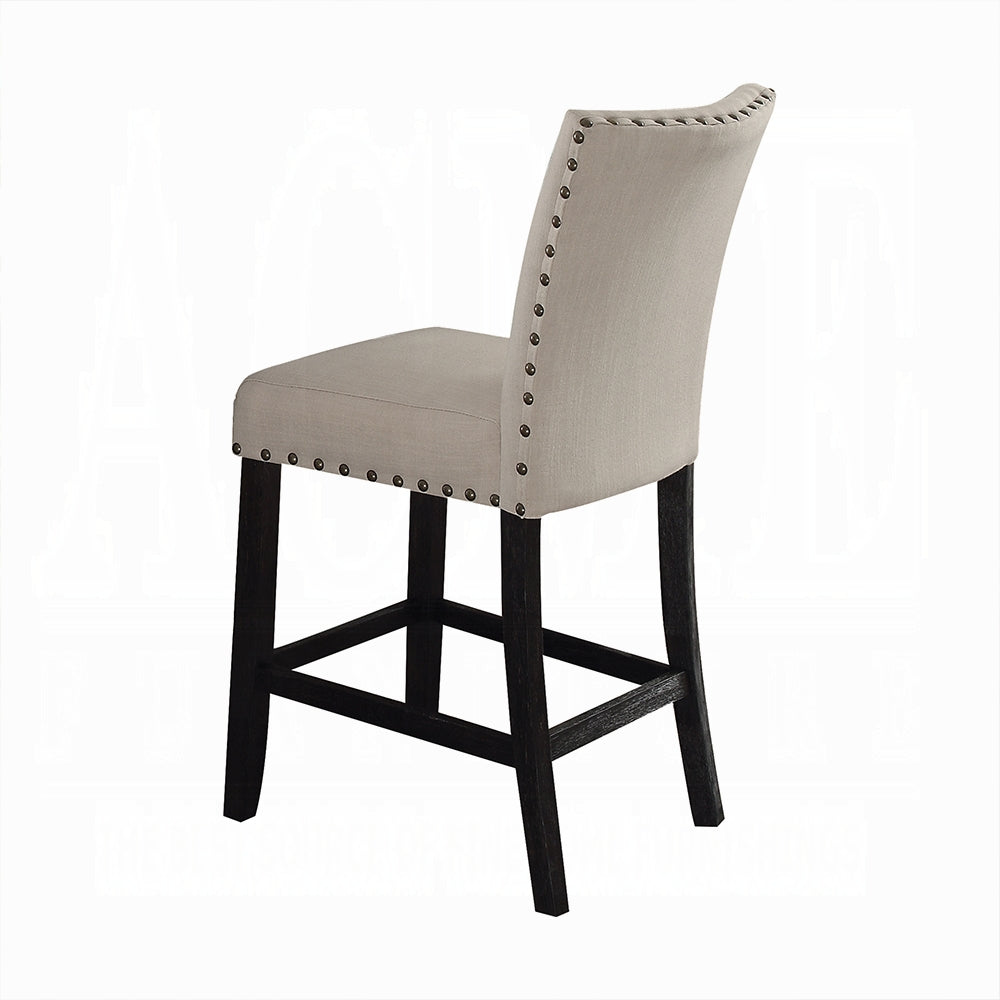 ACME Nolan 9-ps Casual Dining Table Set Include 1 Dining Table, 8 Side Chairs, 8-Person Marble Dining Set