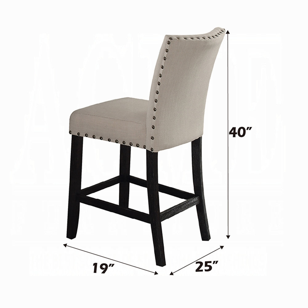 ACME Nolan 9-ps Casual Dining Table Set Include 1 Dining Table, 8 Side Chairs, 8-Person Marble Dining Set