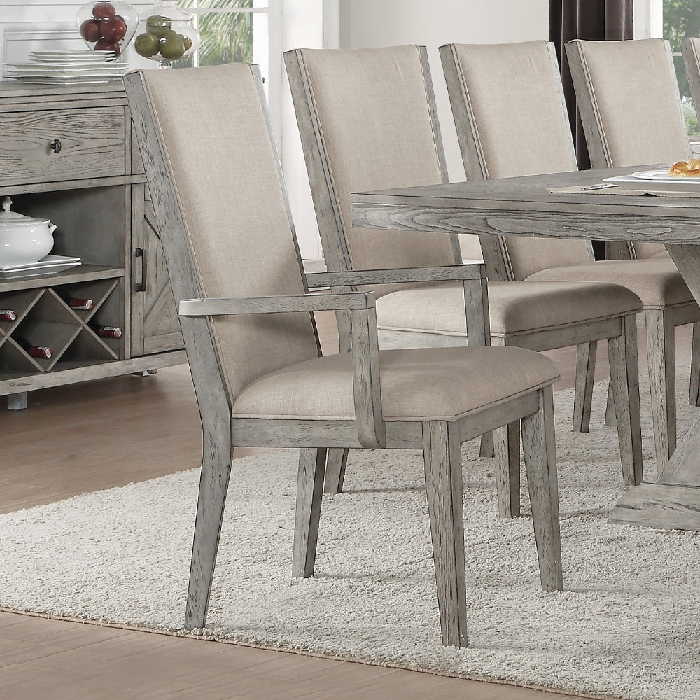 ACME Rocky Kitchen Furniture Set 13pc Casual Dining Table Set Include 1 Extendable Dining Table, 10 Side Chairs and 2 Arm Chairs, 12-Person Dining Table Set, Set for 10-12 People Extendable