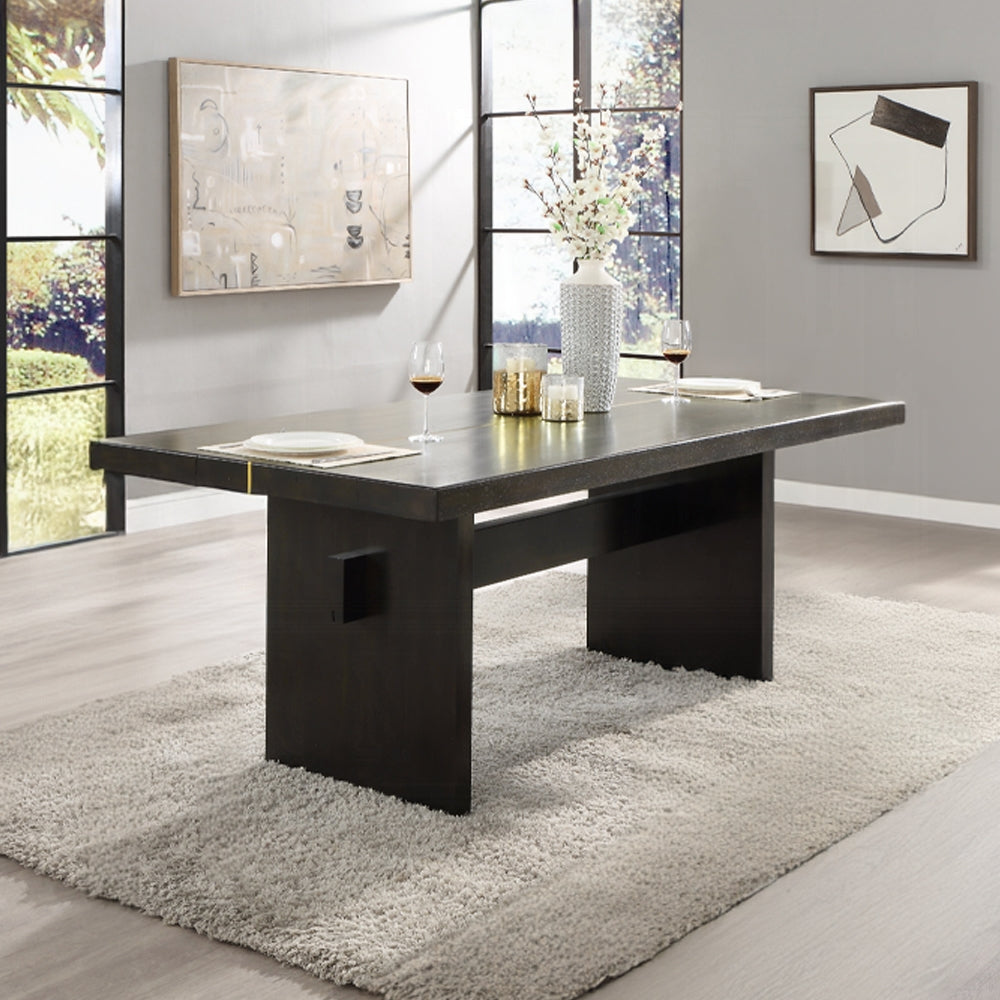 ACME Jaramillo 7-Piece Wooden Dining Table Set for 6 Including 1 Table and 6 Chairs