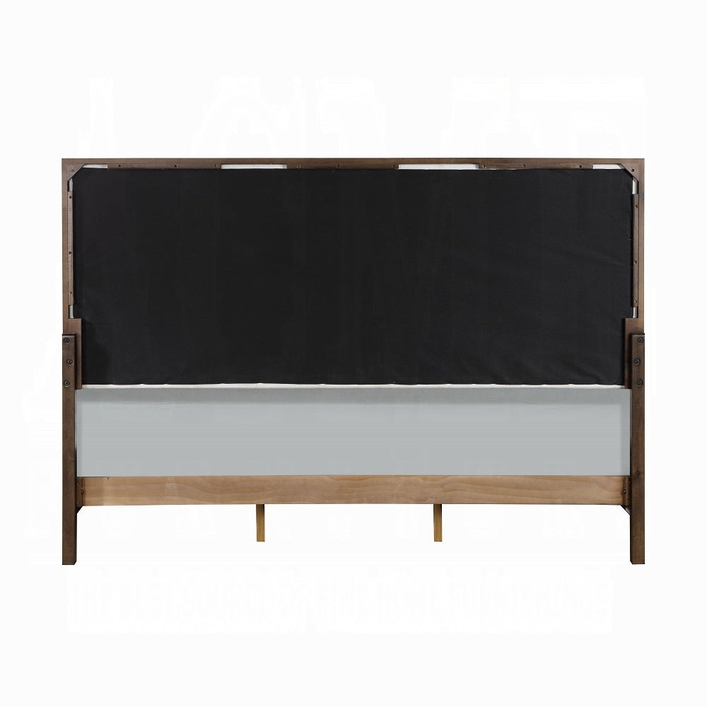 ACME Carena 6-Piece Modern Luxury Bedroom Set Includes Panel Bed, Dresser, Chest, 2x Nightstands and Mirror, Box Spring Required