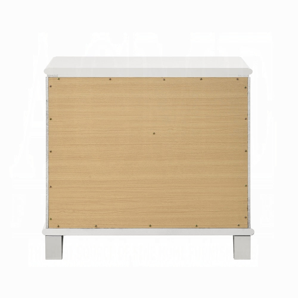 ACME Tarian 6-Piece Modern Luxury Bedroom Set Includes Panel Bed w/Led & Storage, Assembled Dresser, Assembled Chest, 2xAssembled Nightstands and Mirror, Box Spring Not Required