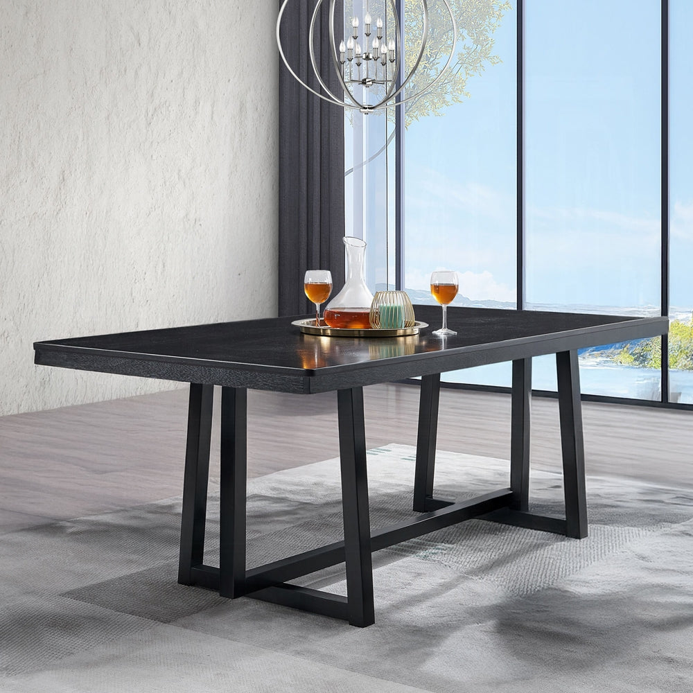 ACME Kini 7-Piece Modern Dining Table Set