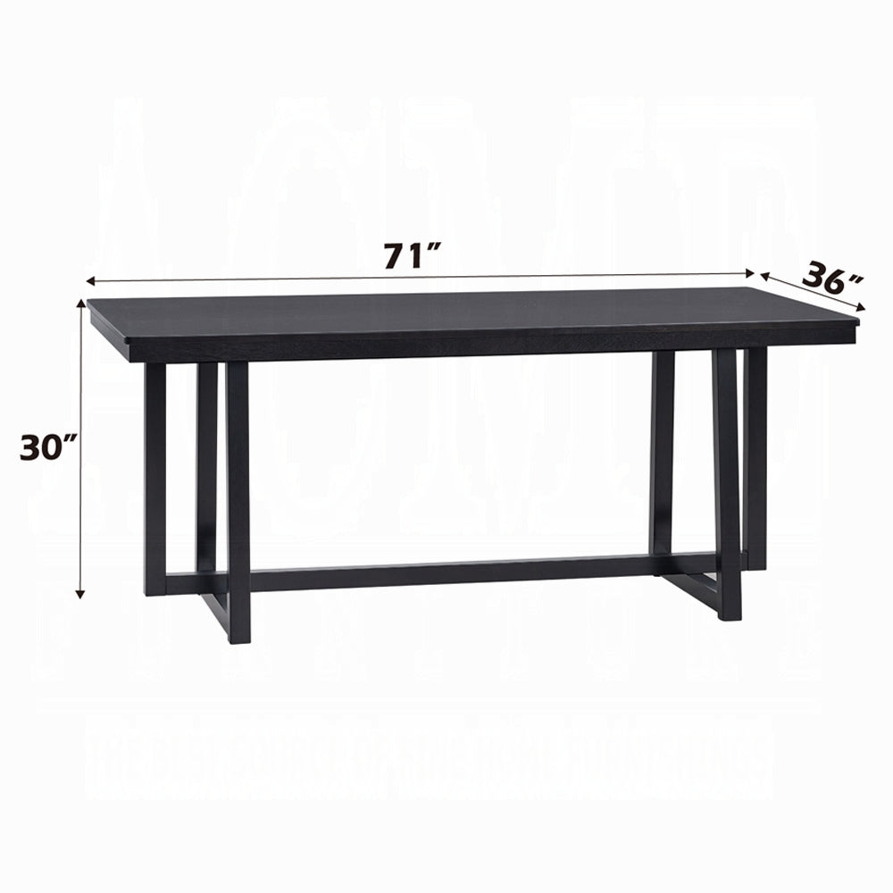 ACME Kini 7-Piece Modern Dining Table Set