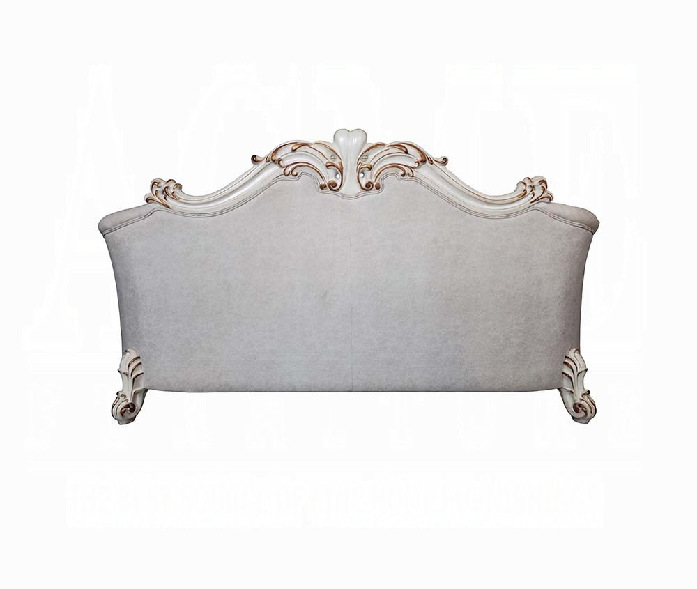 ACME Vendome II Colletion 4-Piece Living Room Set Include Sofa, Loveseat, Chair and Coffee Table, Antique Pearl Finish