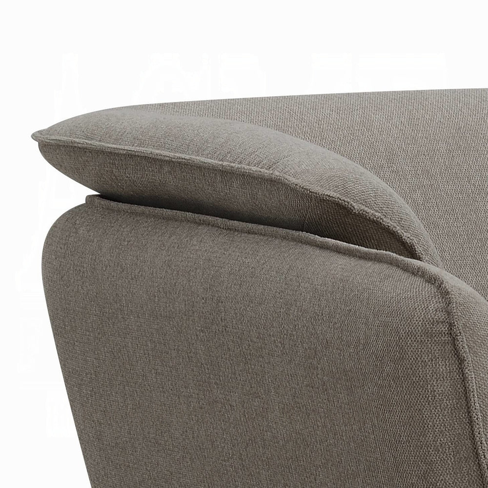 ACME Nayeli Collection 3-Piece Living Room Set Include Sofa, Loveseat and Chair, Brown Linen