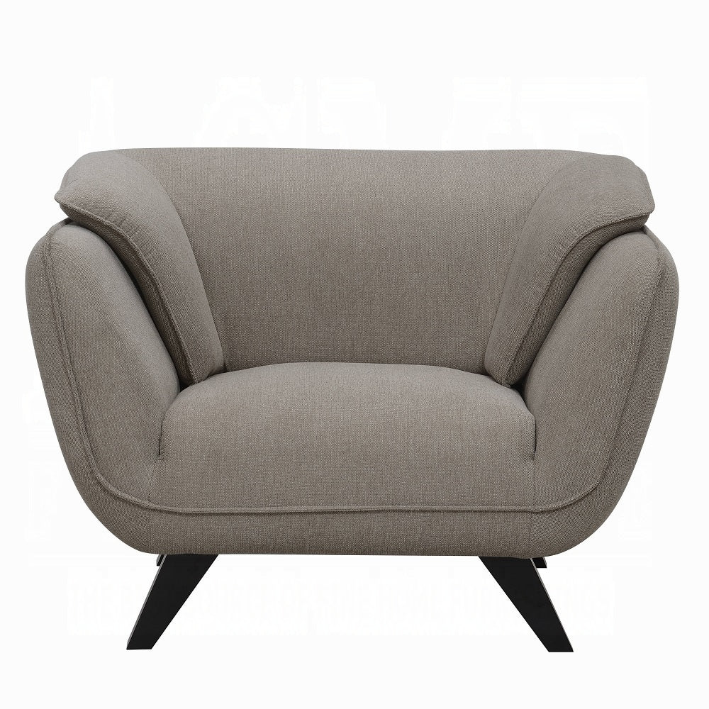 ACME Nayeli Collection 3-Piece Living Room Set Include Sofa, Loveseat and Chair, Brown Linen