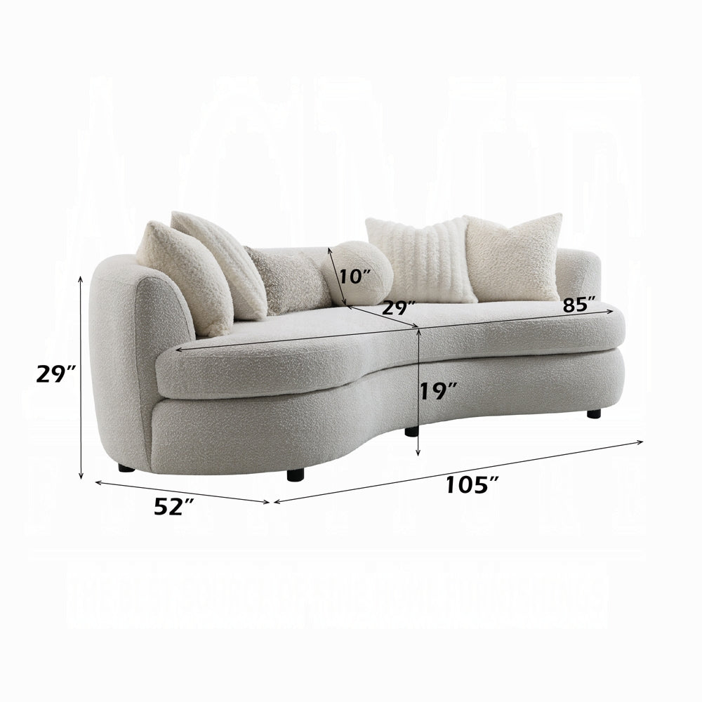 ACME Iniko Sofa w/6 Pillows