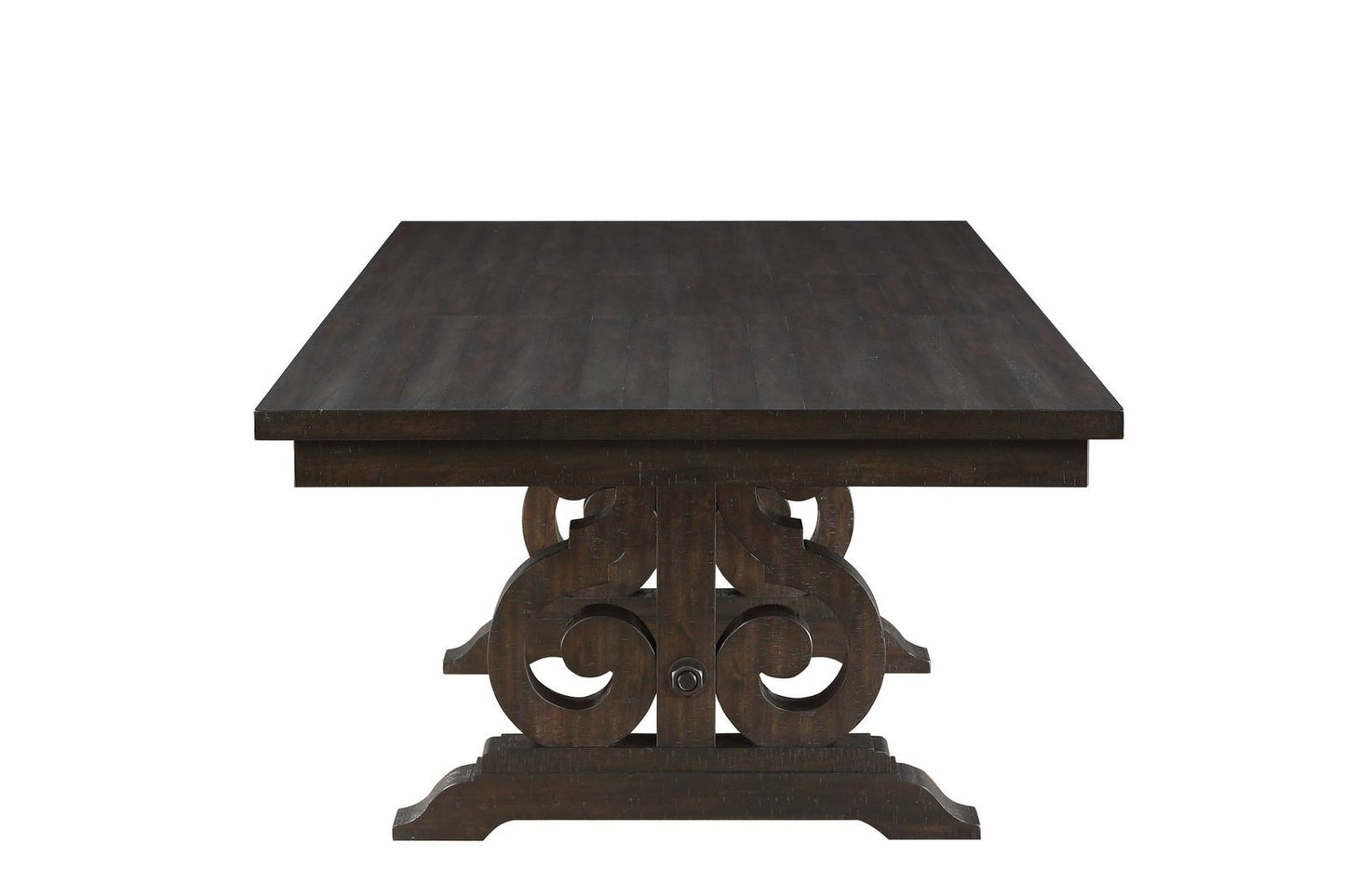 ACME Maisha Kitchen Furniture Set 11Ps Casual Solid Wood Dining Table Set Include 1 Extendable Dining Table, 10 Side Chairs, Set for 10 Persons