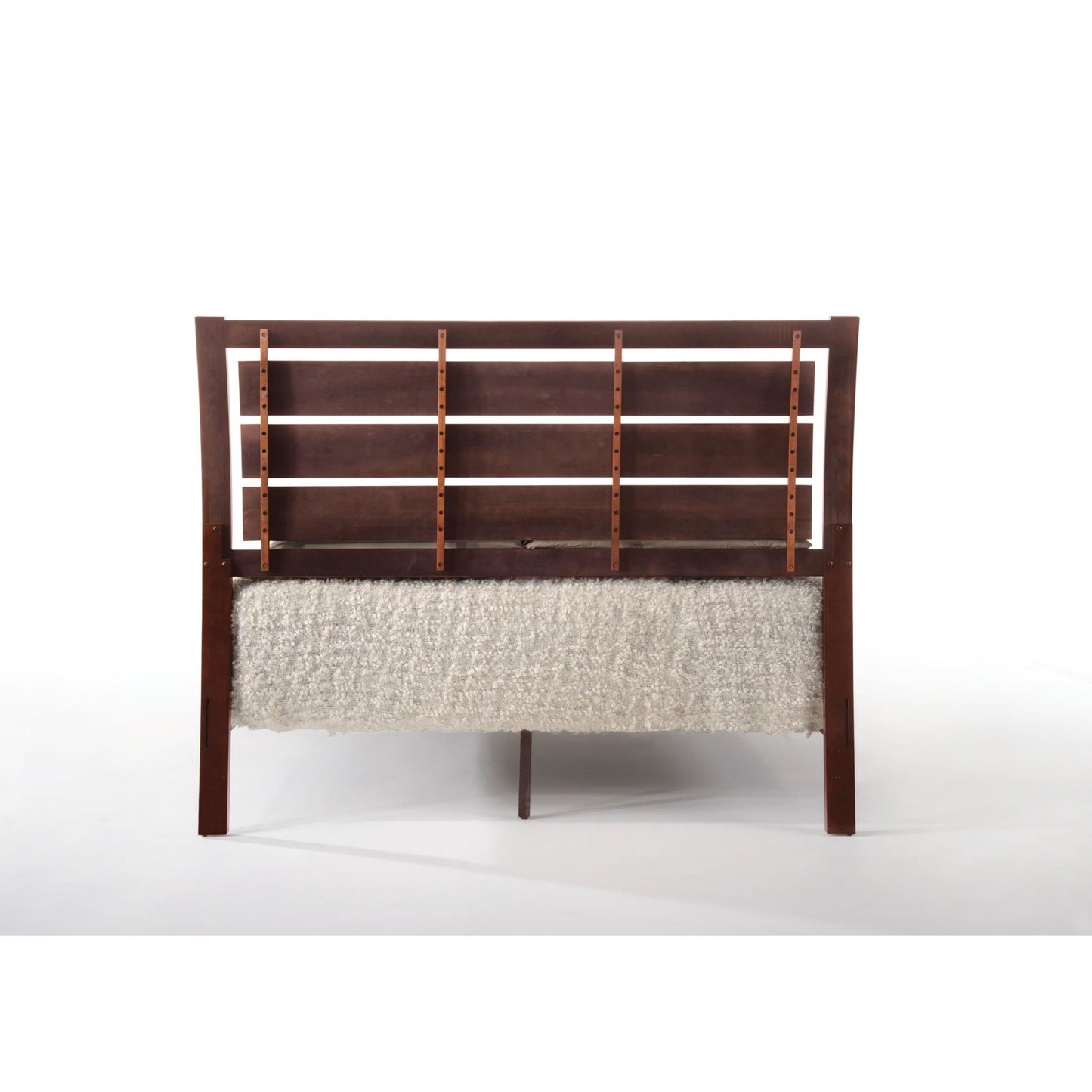 Ilana Contemporary Brown Cherry Eastern King Bed Set 5PCS Includes Bed, 2 Nightstands, Dresser and Mirror