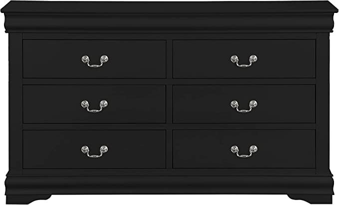 Acme 6-Piece Bedroom Set Bed, Dress, Chest, Mirror and 2 Nightstand