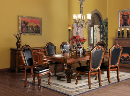 ACME Chateau De Ville 8-Piece Dining Set Include 1 Dining Extension Table, 4 Side Chairs, 2 Arm Chairs and 1 Server