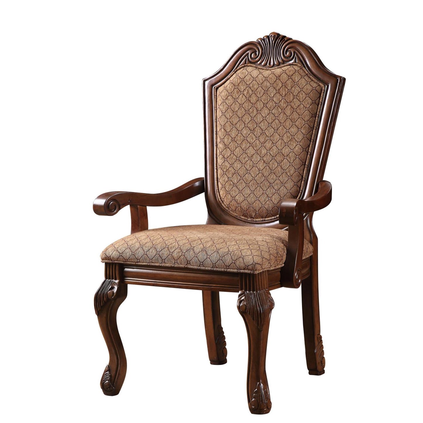 ACME Chateau De Ville 9-Piece Dining Room Set with Dining Extendable Table, 6 Side Chairs and 2 Arm Chairs, Set for 8 Persons