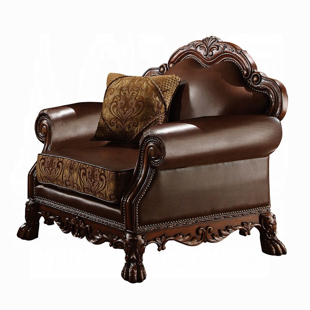 ACME Dresden 4PC Living Room Set, Including Sofa, Loveseat, Chair and Coffee Table