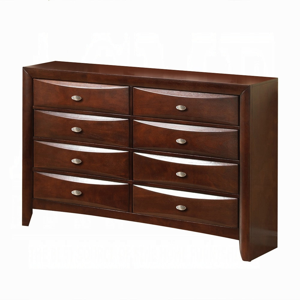 ACME Ireland Collection 5-Piece Bedroom Set, Bed Frame, Chest, Dresser, Nightstand and Mirror