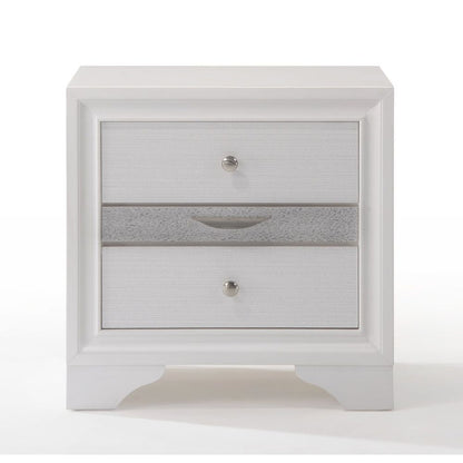 ACME Naima Collection 5-Piece Wooden Bedroom Set Bed Frame, Dresser, Chest, Nightstand and Mirror, Box Spring Not Required