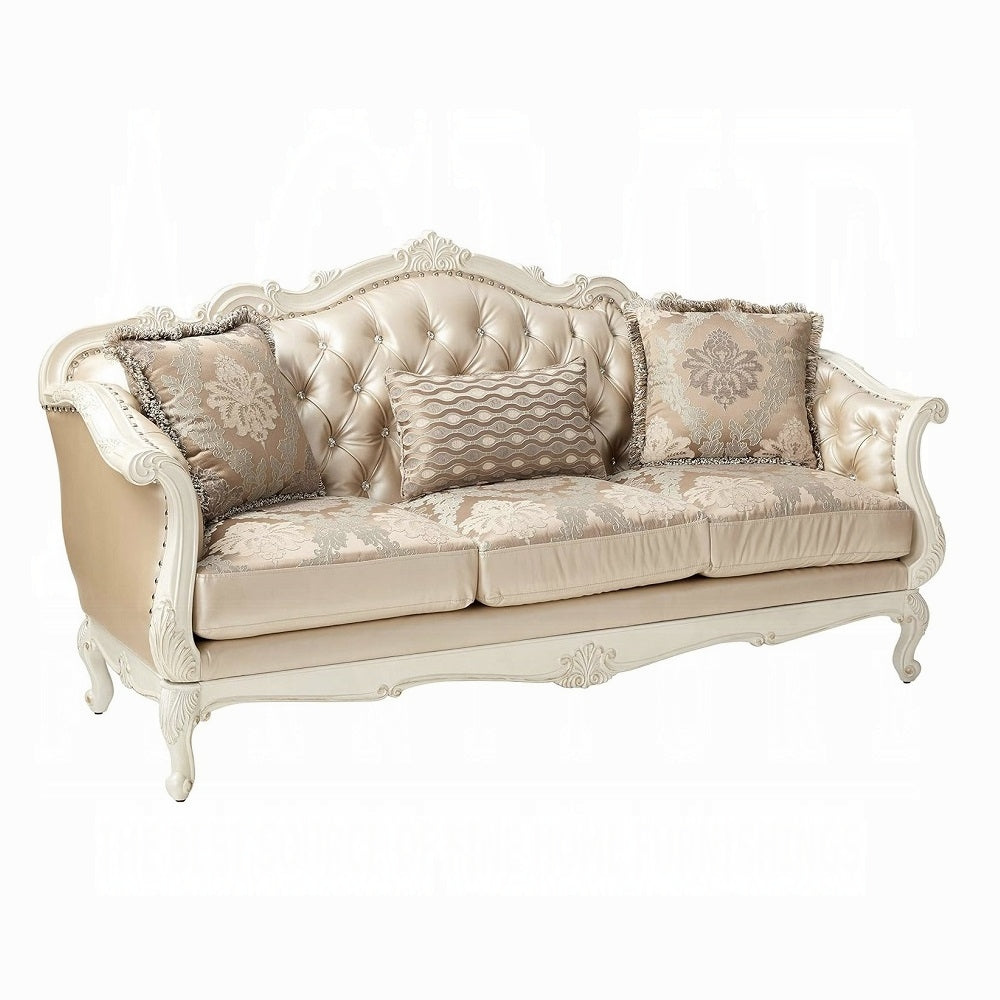 ACME Chantelle collection 4-Piece Living Room Set Include Sofa, Loveseat, Chair and Coffee Table, Formal Furniture Set