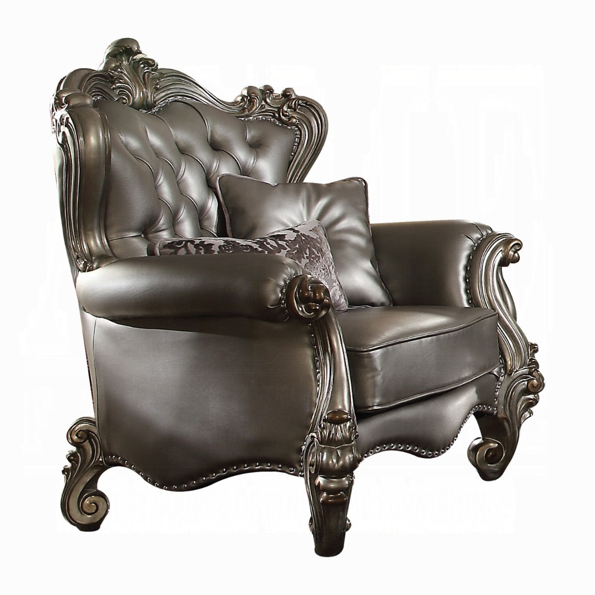 ACME Versailles Collection Luxury 4-Piece Living Room Set, Including Sofa, Loveseat, Chair and Coffee Table