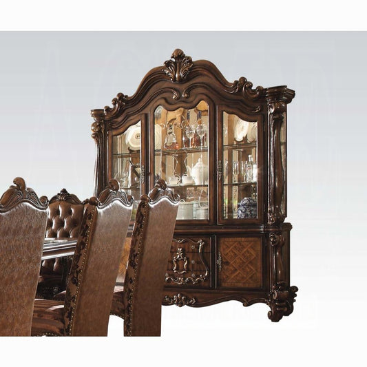 ACME Versailles Buffet & Hutch, Cherry Oak 61104