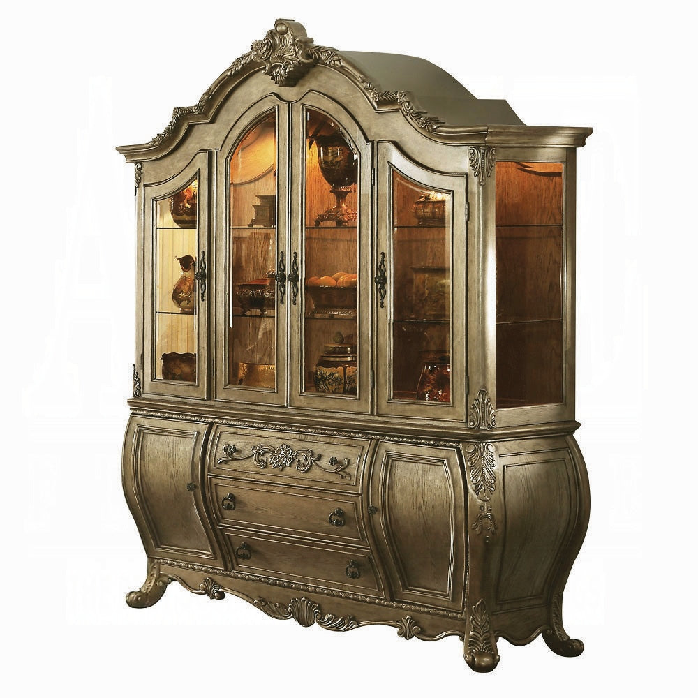 ACME Ragenardus Buffet & Hutch Vintage Oak Finish 61294