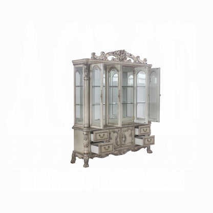 ACME Dresden 12-Piece Luxurious Formal Dining Table Set Kitchen Furniture Set Include 1 Extendable Dining Table, 8 Side Chairs, 2 Arm Chairs and Buffet & Hutch