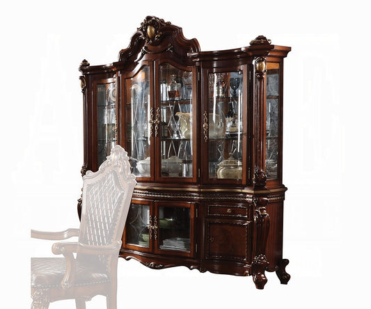 ACME Picardy Buffet & Hutch Honey Oak Finish 68227