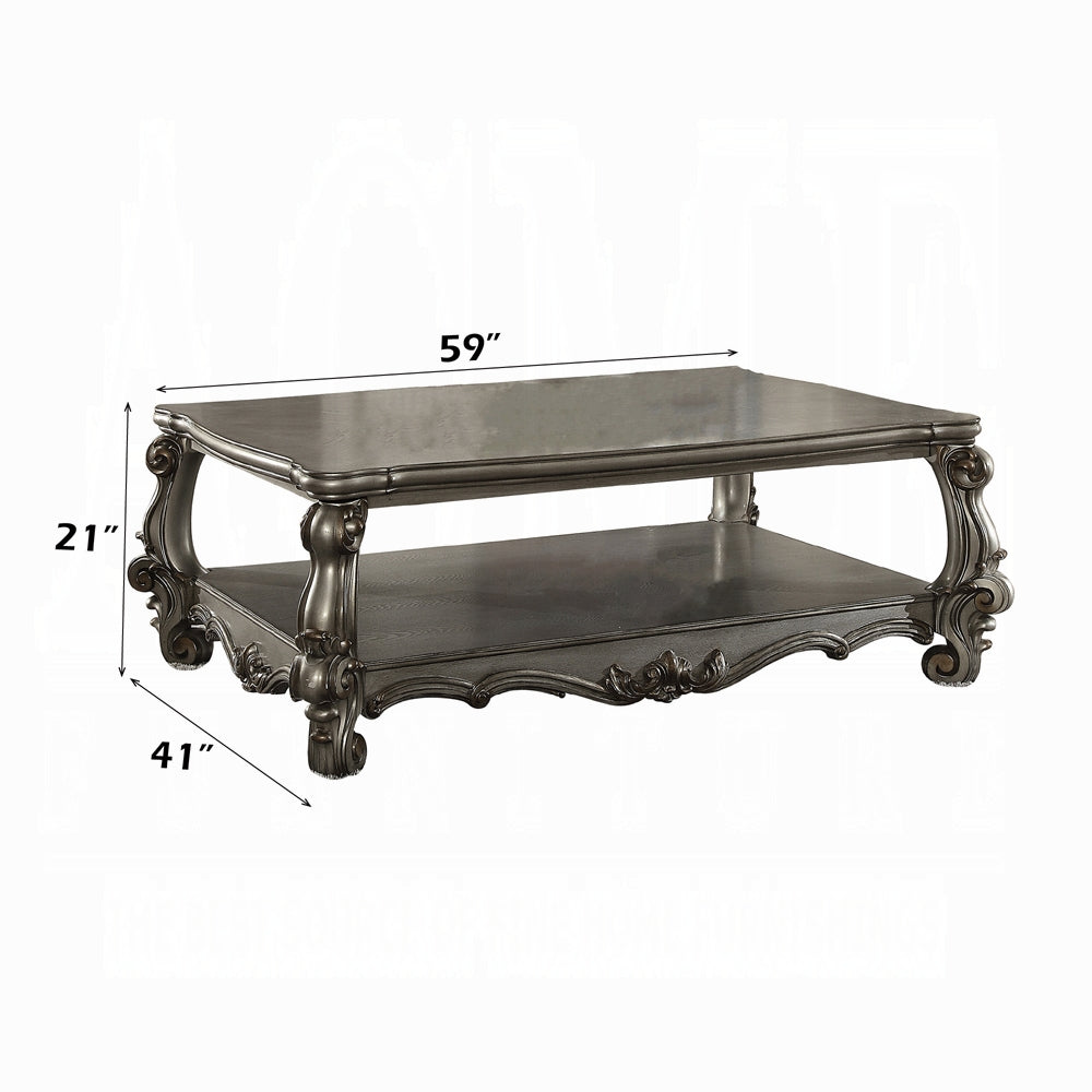ACME Versailles Collection Luxury 4-Piece Living Room Set, Including Sofa, Loveseat, Chair and Coffee Table