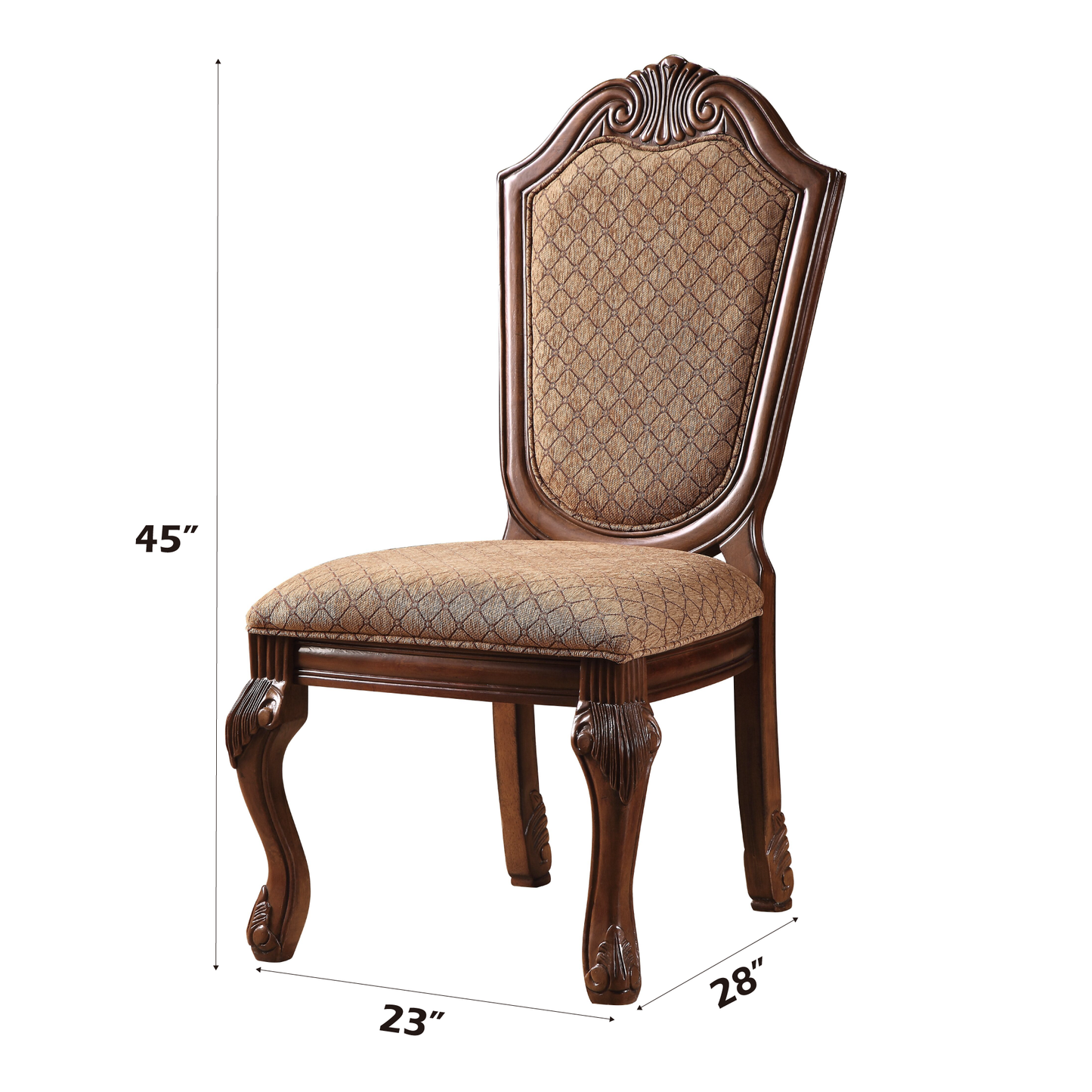 ACME Chateau De Ville 10-Piece Dining Set Include 1 Dining Extension Table, 6 Side Chairs, 2 Arm Chairs and 1 Buffet & Hutch