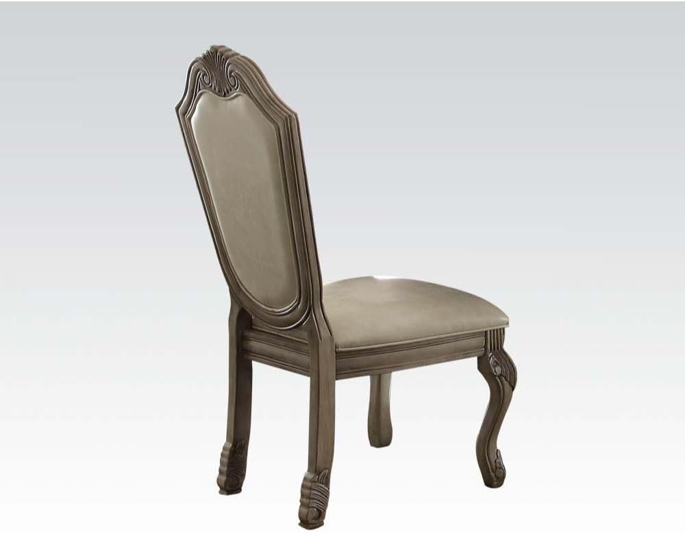 ACME Chateau De Ville 10-Piece Dining Set Include 1 Dining Extension Table, 6 Side Chairs, 2 Arm Chairs and 1 Buffet & Hutch