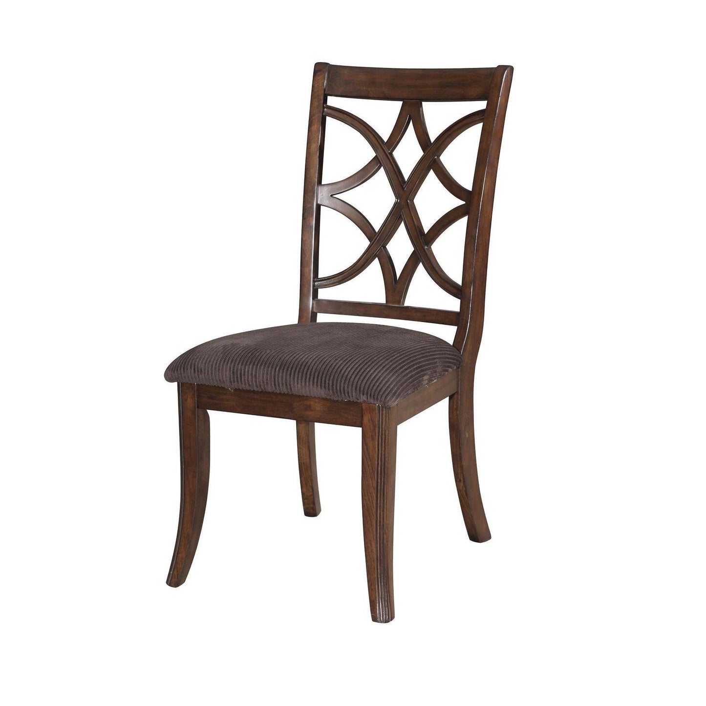 ACME Dark Walnut Wood Dining Table Set 7Pcs with Leaf Acme Furniture 60255 Keenan