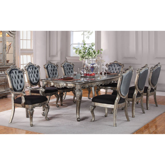 Acme Furniture Chantelle 9 Piece Rectangular Dining Table Set